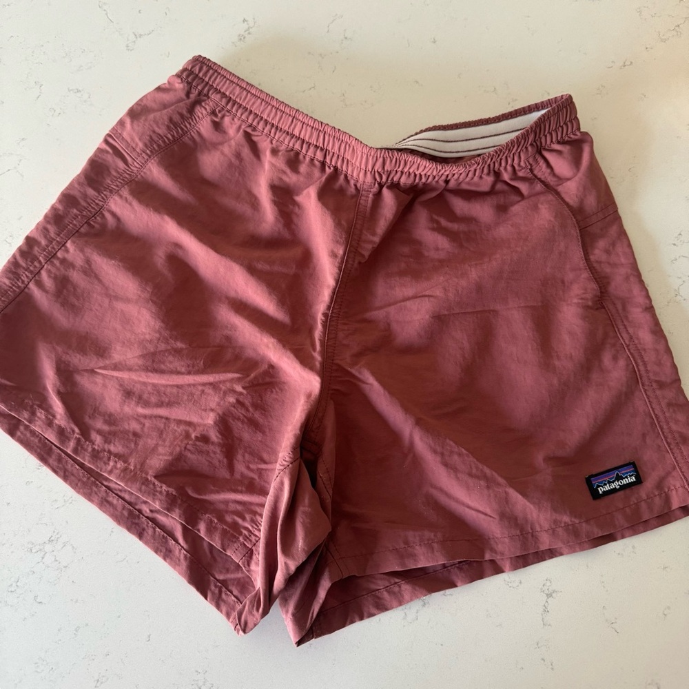 Patagonia Women's Rose Pink Athletic Baggies Short